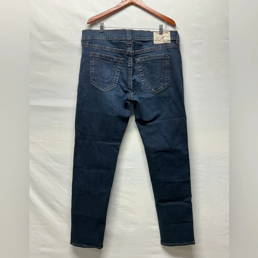 True Religion Geno Relaxed Slim Stretch Jeans Men’s 36 Dark Wash Denim